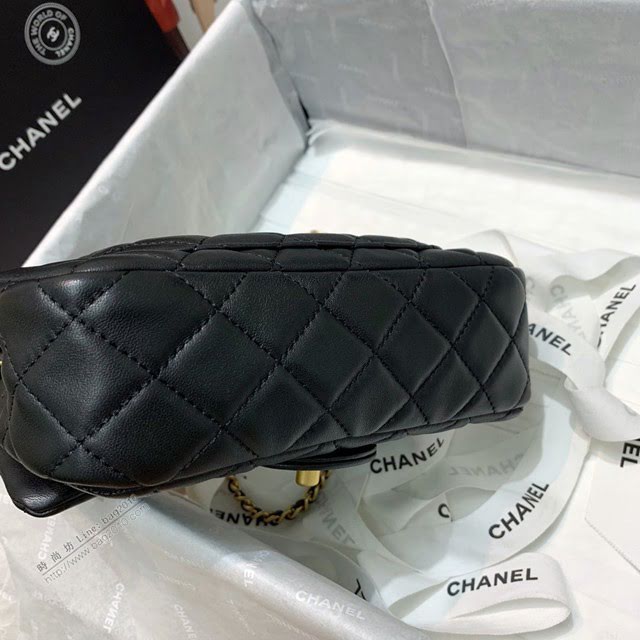 Chanel女包 1787黑色 Chanel2020新款單肩腋下包 Chanel鏈條單肩斜挎包  djc4001